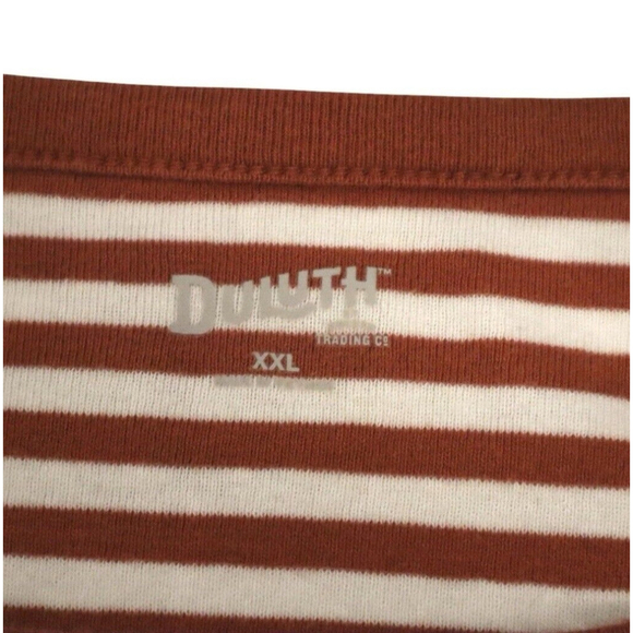 Duluth Trading Company Women’s Size 2X Striped Logo Mushroom Shirt - Picture 3 of 5